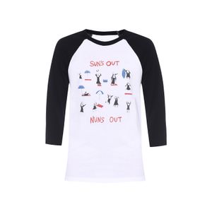 Blusa Suns Out Nuns Out Raglan Manga 3/4