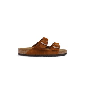 Sandália Arizona Soft Footbed Em Couro Camurça - Regular