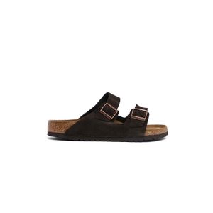 Sandália Arizona Soft Footbed Em Couro Camurça - Regular