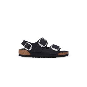 Sandalia Milano Big Buckle Leoi Black Hex