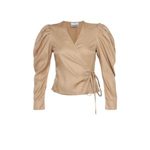 BLUSA VISCOSE TWILL WRAP BLOUSE