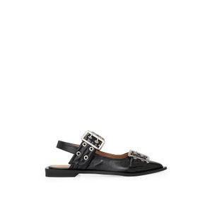 Sapato Chunky Buckle Ballerina Naplack