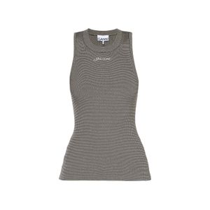 Blusa Melange Knit Sleeveless Top