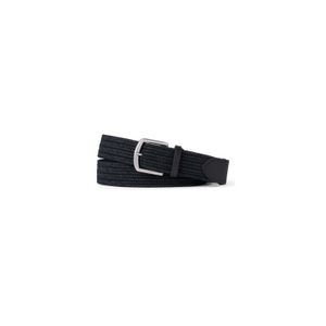 Cinto Leather-Trim Braided Belt