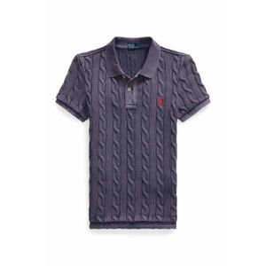 Camisa Polo em Tricô Cable