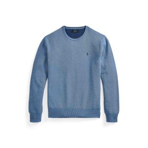 Suéter Textured Cotton Crewneck Jumper