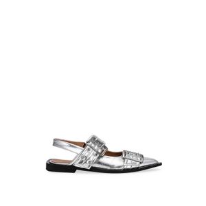 SAPATO BUCKLE BAILARINA METALICO