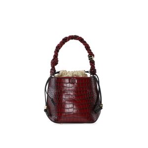 BOLSA GANNI BOU BUCKET BAG CROCO