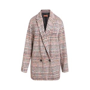 blazer alongado tweed