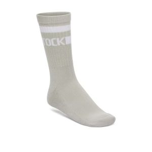 Cotton Crew Stripe  Light Gray