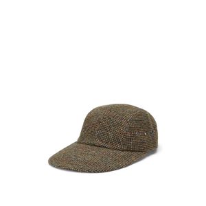 Boné de tweed com bico longo