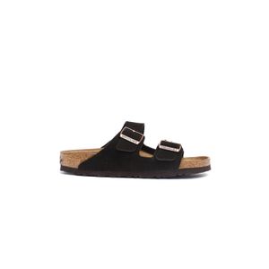 Sandália Arizona Soft Footbed Em Couro Camurça - Estreita