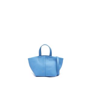 Bolsa Mini Tulipano Celeste Em Couro