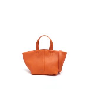 Bolsa Mini Tulipano Arancio Em Couro