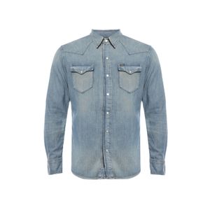 Camisa Slub Denim Western