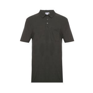 Camisa Polo Em Algodão Com Bolso