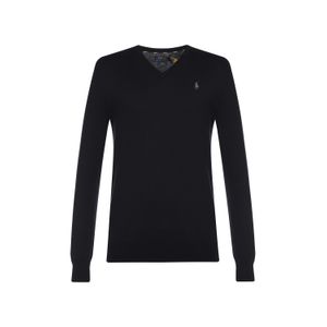 Suéter Slim Fit Cotton V-Neck Sweater