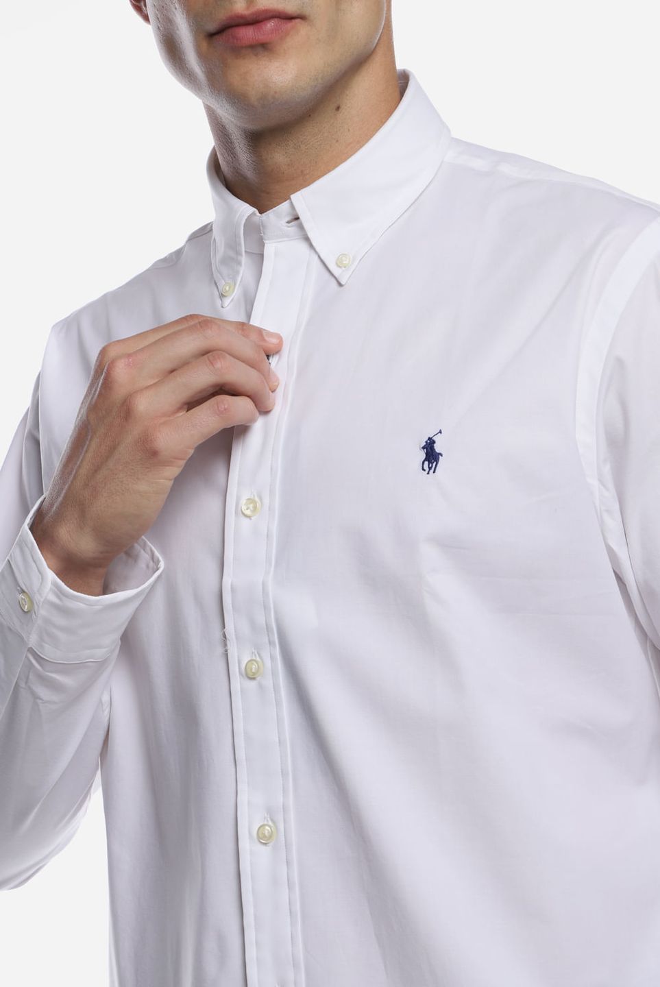 Camisa casual Polo Ralph Lauren de algodón manga larga para hombre