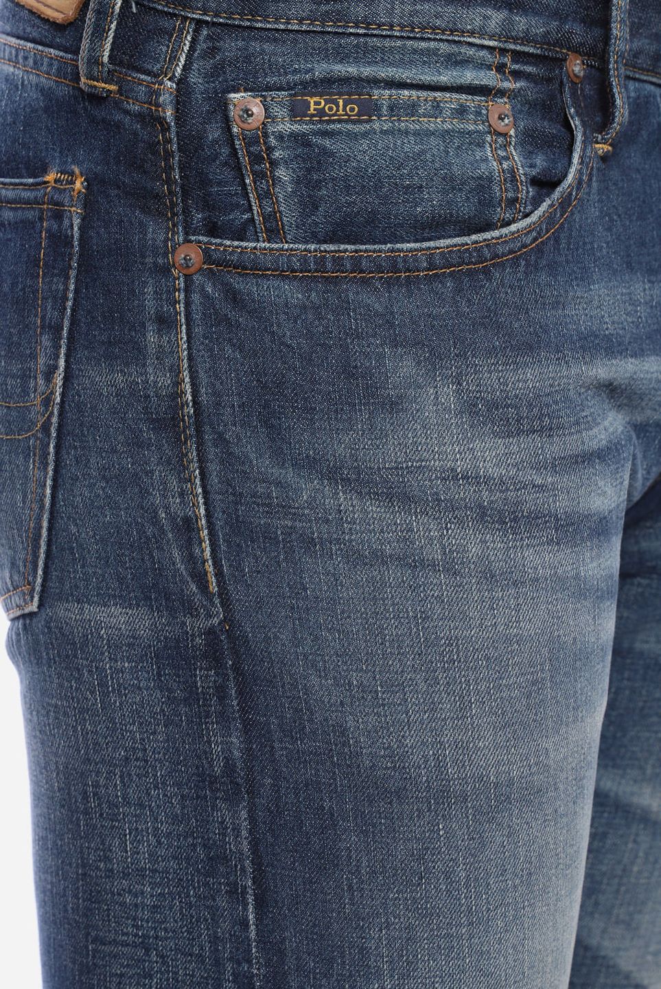 4 Sets Blue Jean Back Pockets With Button/button Back Pockets