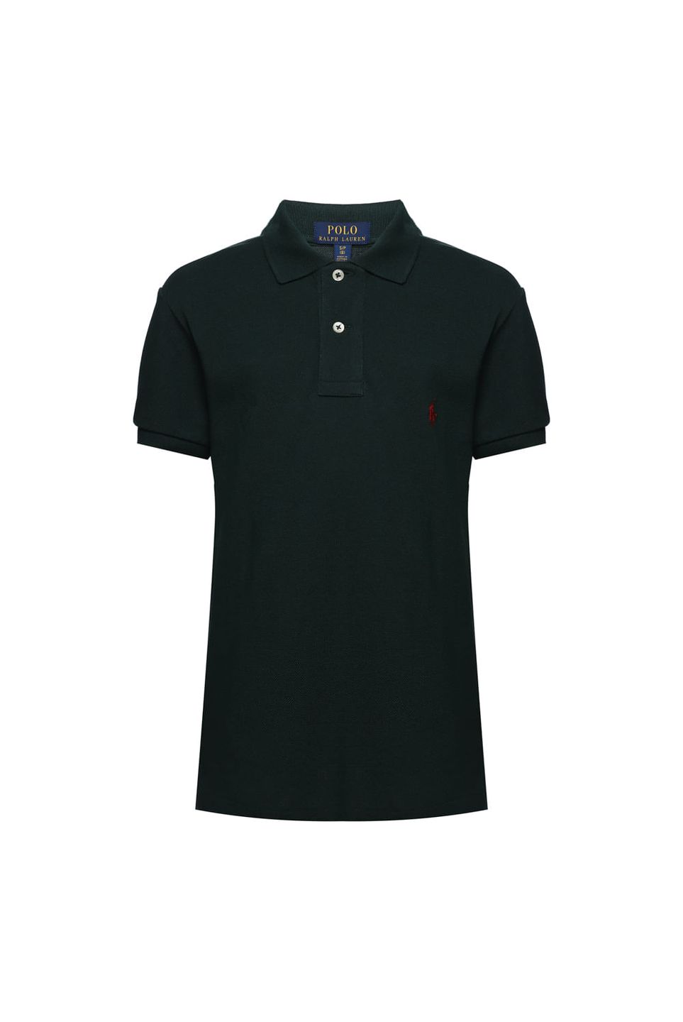 Camisa Polo em Algodão com Bordado da Marca