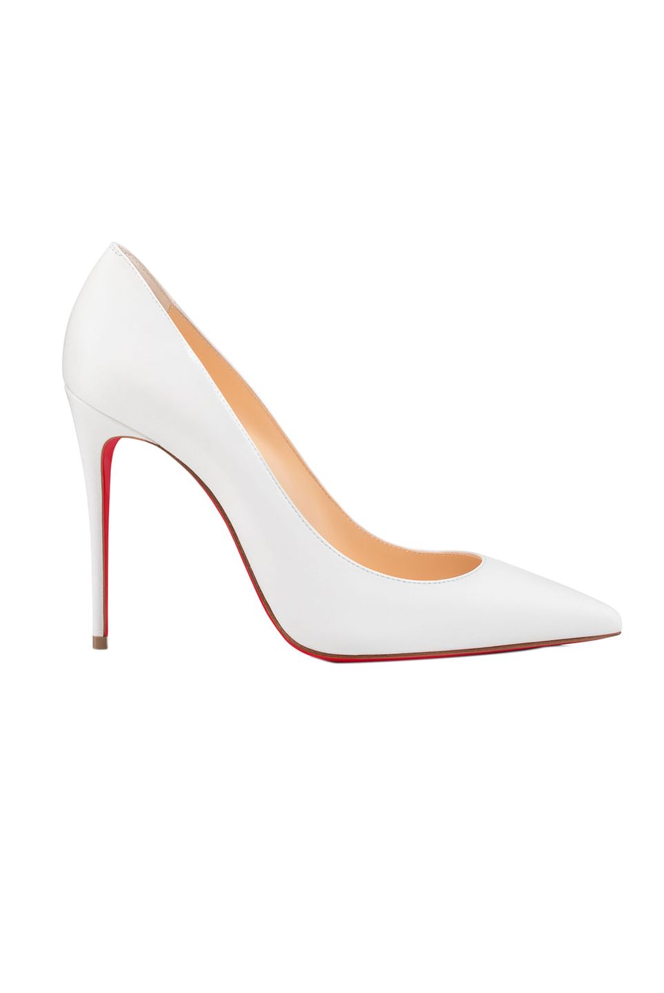 Louboutin store branco scarpin