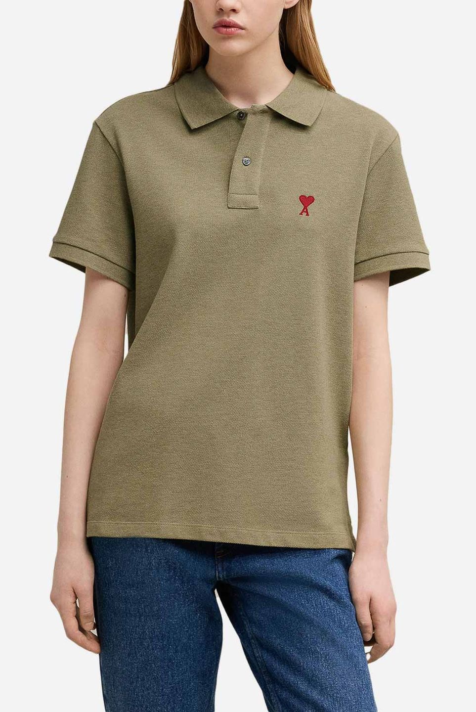 Camisa Polo Ami De Coeur Polo Shirt Heather Ash Grey
