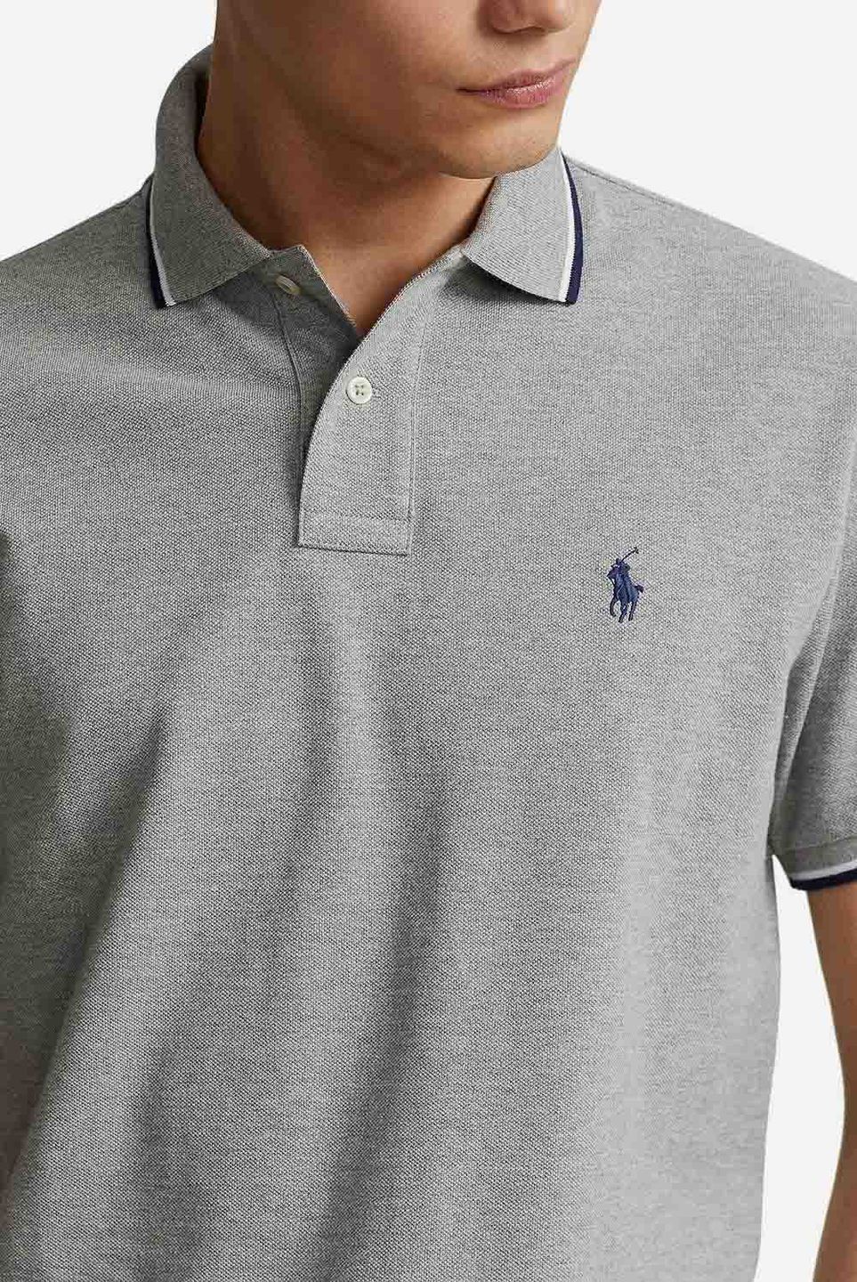 トップス POLO RALPH LAUREN CUSTOM SLIM FIT M Camiseta Ralph Lauren Masculina Custom Slim Fit Branca | Secret Outlet