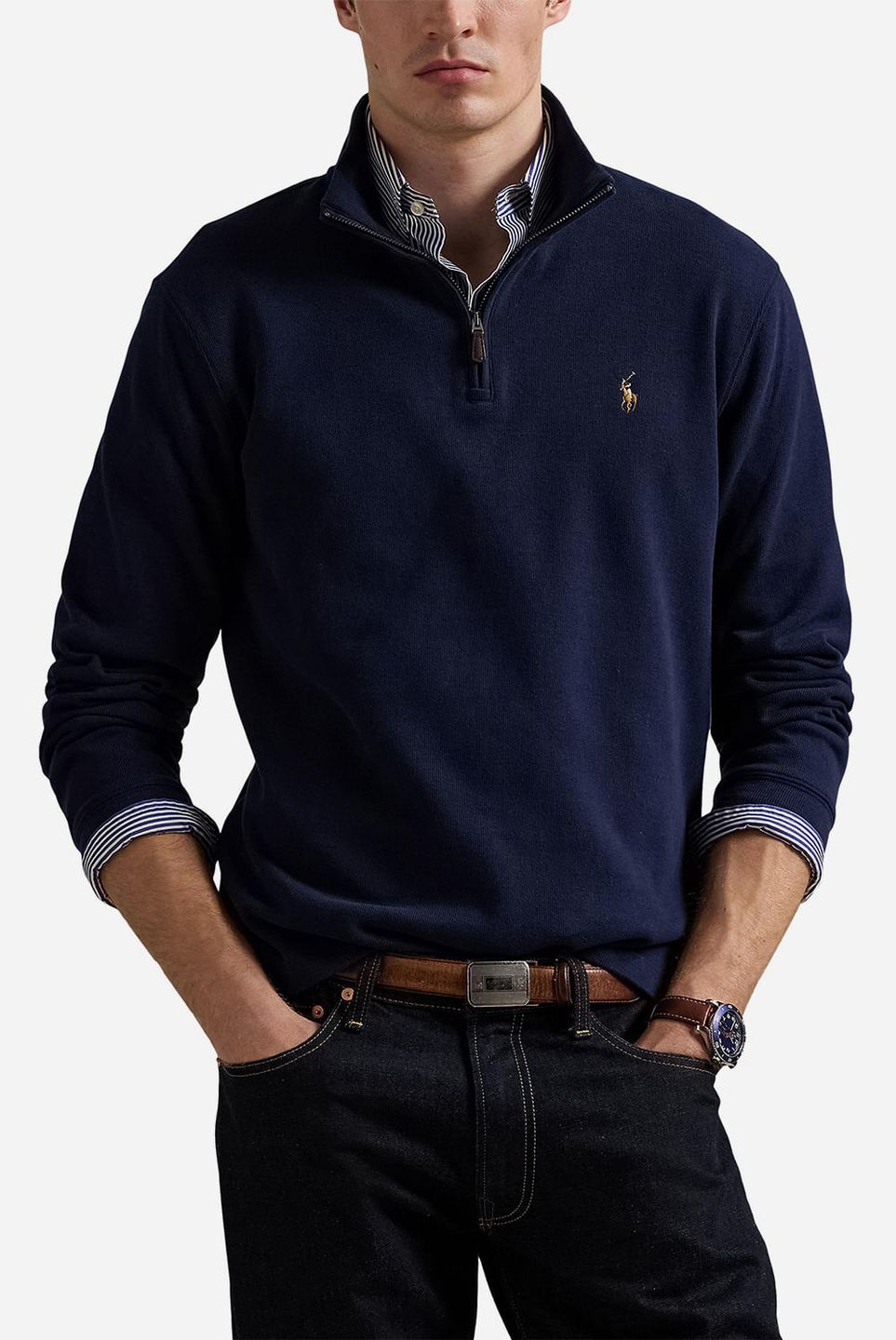 Pulôver Estate-Rib Quarter-Zip
