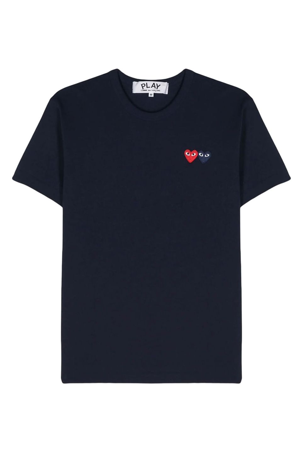 PLAYCOMMEdesGARÇONS heart T-shirtY2K CAMISETA DOUBLE HEART - COLEÇÃO PLAY
