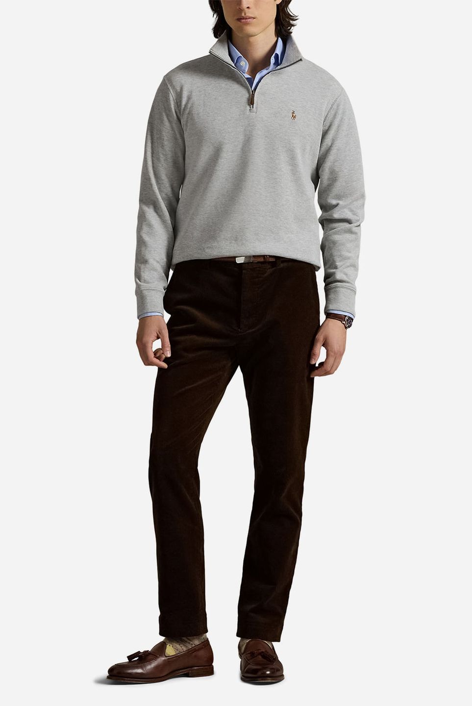 PULÔVER ESTATE-RIB QUARTER-ZIP