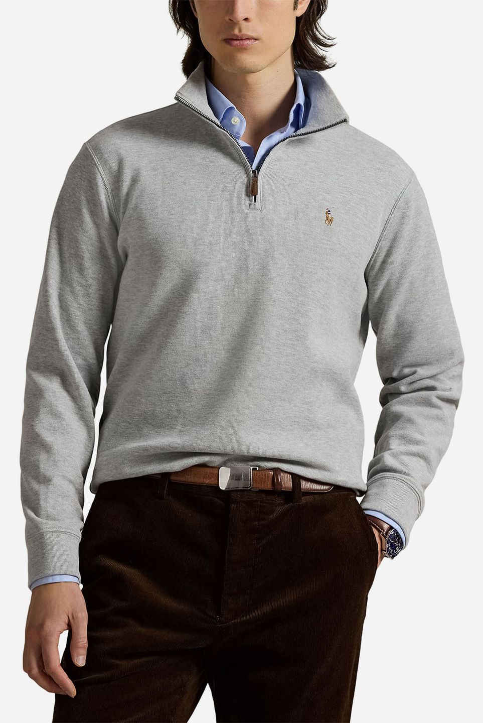 PULÔVER ESTATE-RIB QUARTER-ZIP