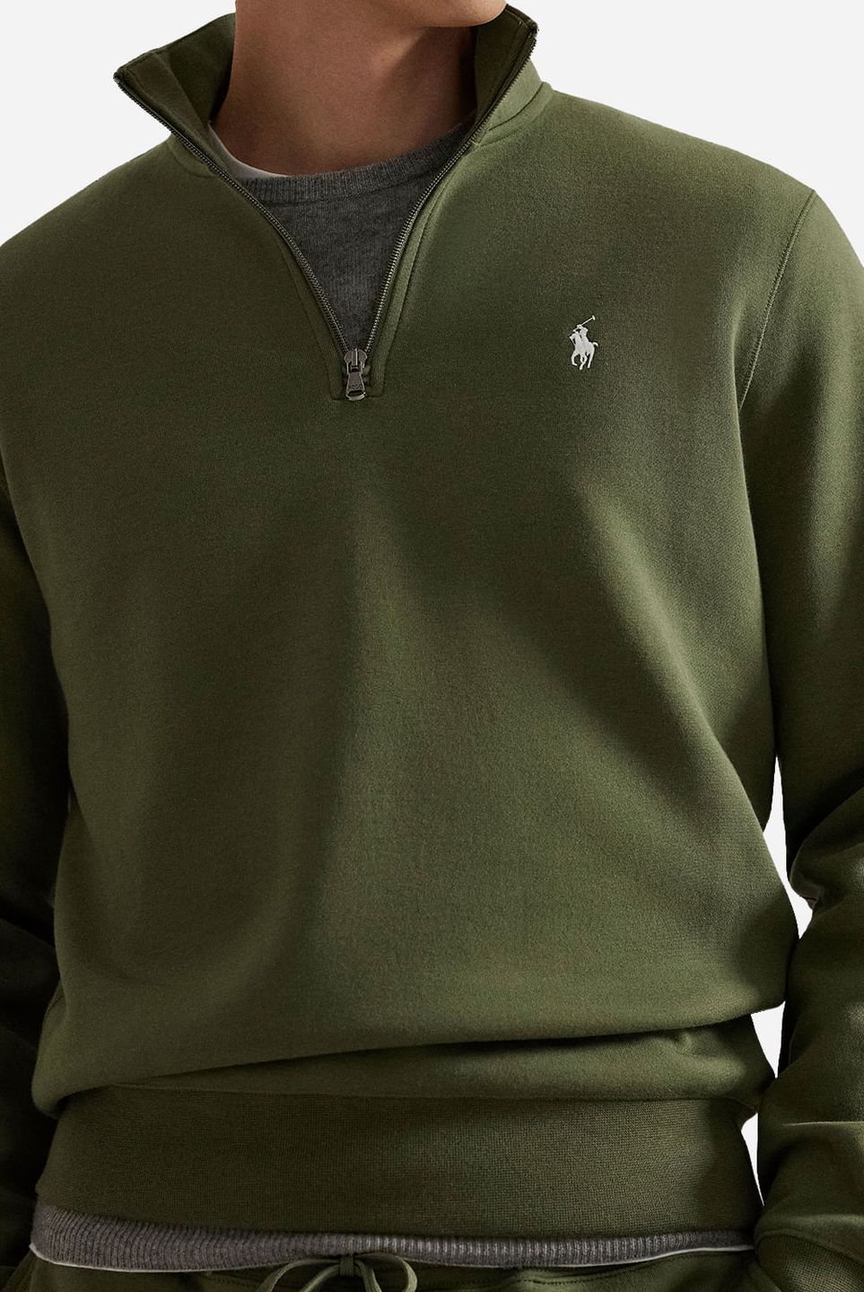 Moletom Double-Knit Quarter-Zip