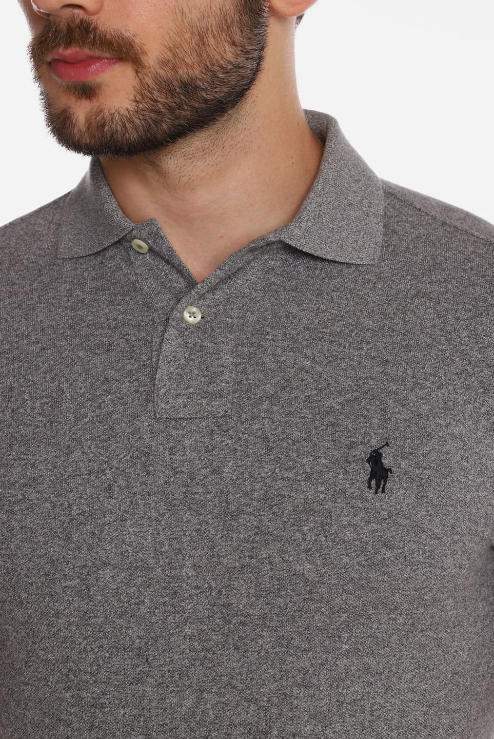 Camisa Polo Basic Mesh - Mescla