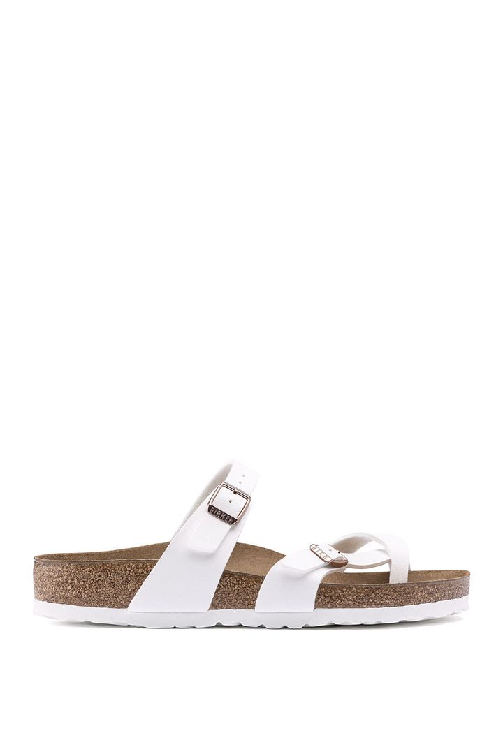 Sandália Arizona Soft Footbed Em Couro Camurça - Estreita